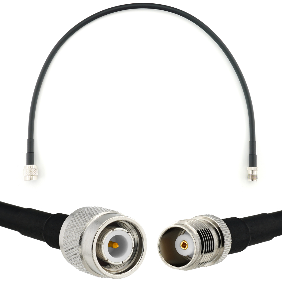 TNC mâle vers TNC femelle 50cm câble coaxial — HF240 (équivalent à LMR240)