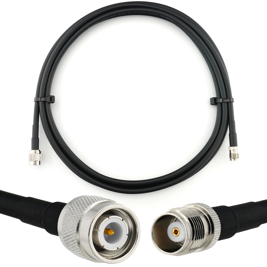TNC mâle vers TNC femelle 1m câble coaxial — HF240 (équivalent à LMR240)