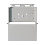 Tiroir d'alimentation pour câbles 19" 1U, Gris
