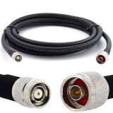 N mâle vers RP-TNC mâle 3m câble coaxial — elastique HF-400-UF (équivalent à LMR400 UF UltraFlex)