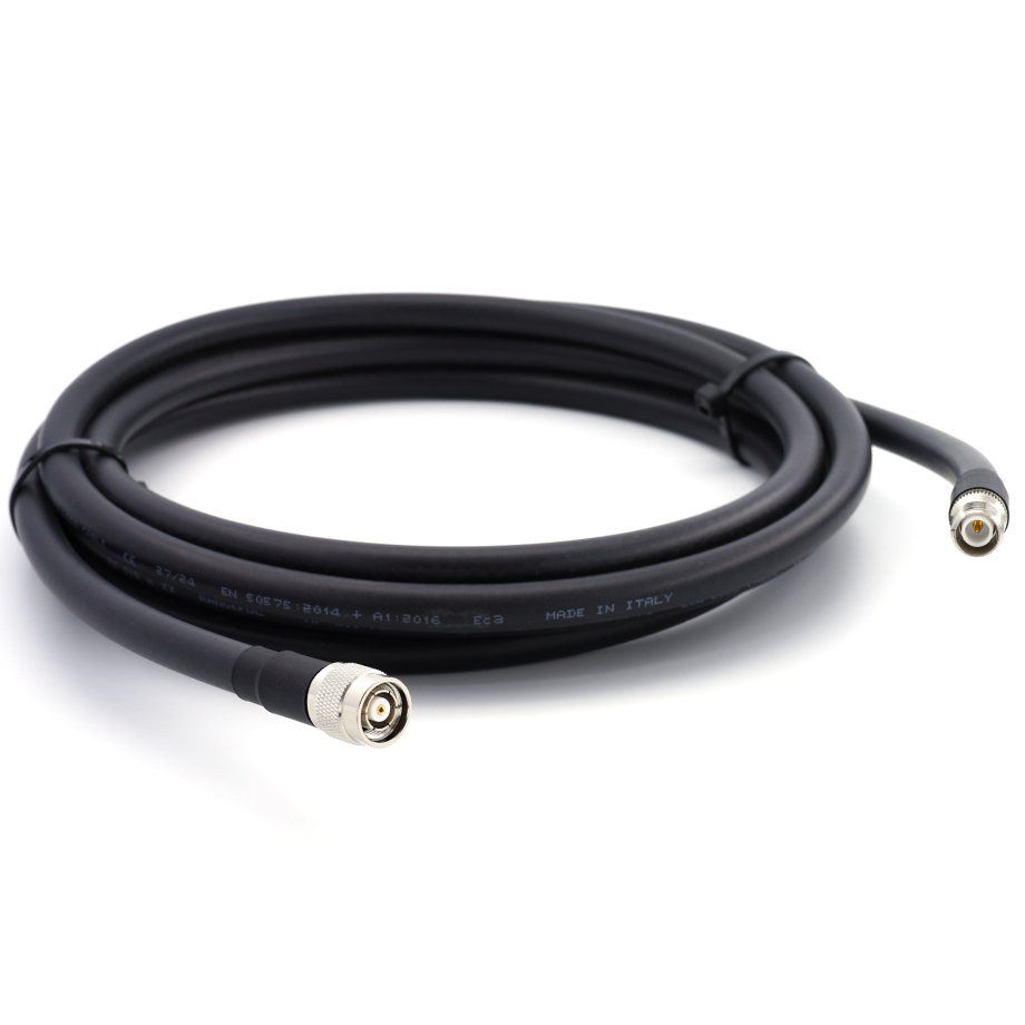 RP-TNC mâle vers RP-TNC femelle 20m câble coaxial — elastique HF-400-UF (équivalent à LMR400 UF UltraFlex)