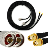 SMA mâle vers N mâle 1m câble coaxial double — HF240 (équivalent à LMR240)