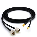 SMA mâle vers N mâle 1m câble coaxial double — HF240 (équivalent à LMR240)