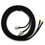 SMA mâle vers N mâle 15m câble coaxial double — HF240 (équivalent à LMR240)