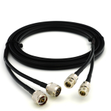 N mâle vers N femelle 3m câble coaxial double — HF240 (équivalent à LMR240)