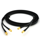 SMA mâle vers SMA mâle 2m câble coaxial double — HF240 (équivalent à LMR240)