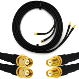 SMA mâle vers SMA femelle 5m câble coaxial double — HF240 (équivalent à LMR240)