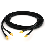 SMA mâle vers SMA femelle 5m câble coaxial double — HF240 (équivalent à LMR240)