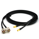 SMA mâle Hex vers N mâle Hex 1m câble coaxial double — HF240 (équivalent à LMR240)