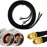 SMA mâle Hex vers N mâle Hex 15m câble coaxial double — HF240 (équivalent à LMR240)