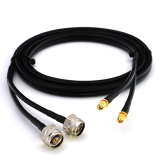 SMA mâle Hex vers N mâle Hex 15m câble coaxial double — HF240 (équivalent à LMR240)