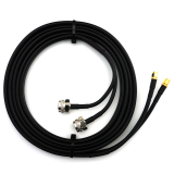 SMA mâle Hex vers N mâle Hex 15m câble coaxial double — HF240 (équivalent à LMR240)