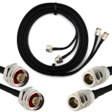 N mâle Hex vers N femelle 3m câble coaxial double — HF240 (équivalent à LMR240)