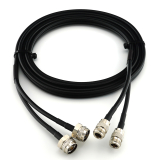 N mâle Hex vers N femelle 3m câble coaxial double — HF240 (équivalent à LMR240)