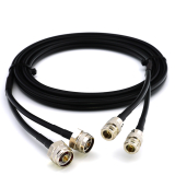 N mâle Hex vers N femelle 3m câble coaxial double — HF240 (équivalent à LMR240)