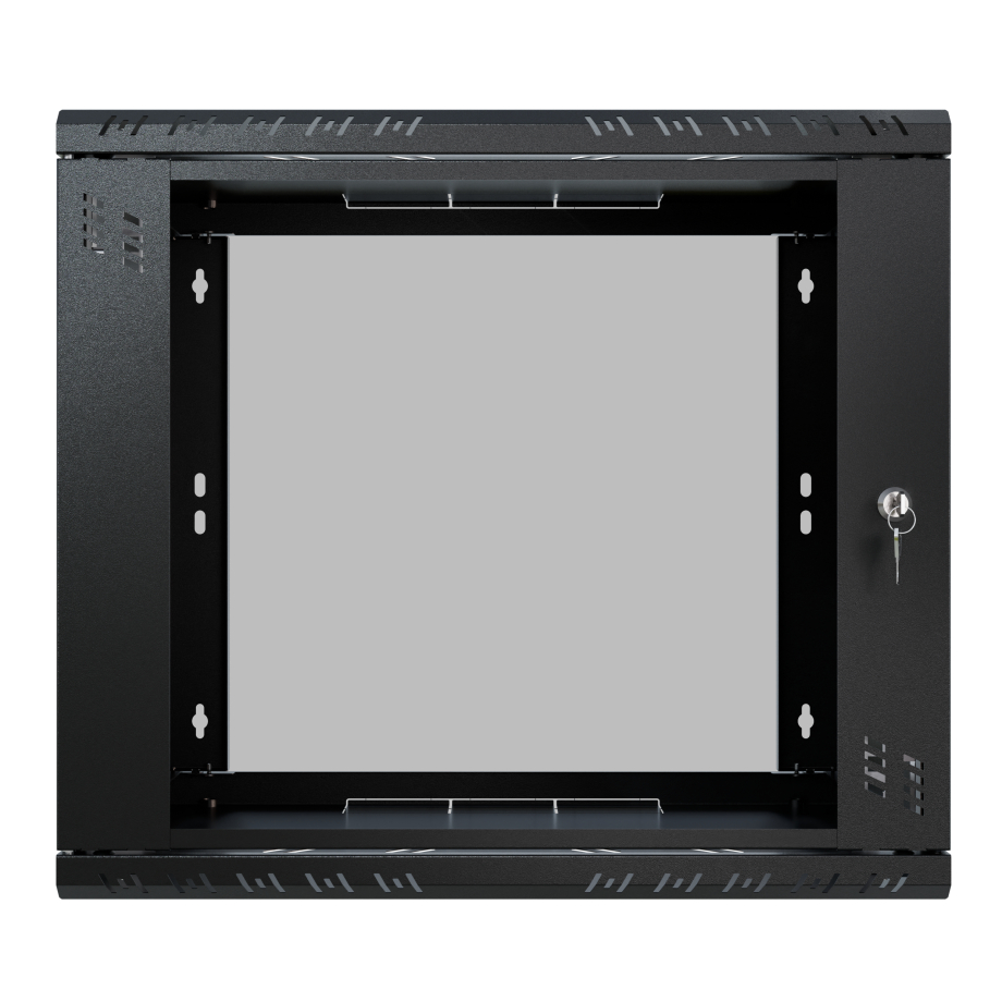 Armoire à Crémaillère 19" 9U, 600mm, Porte Vitrée, Noir