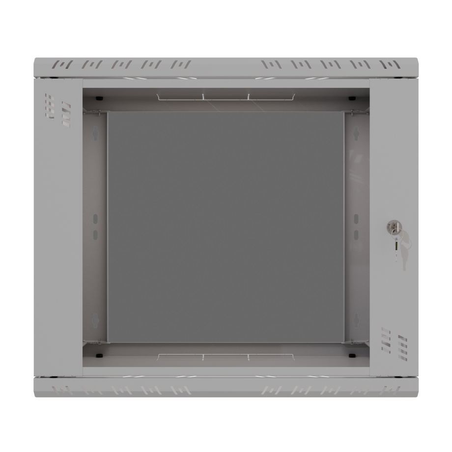 Armoire à Crémaillère 19" 9U, 600mm, Porte Vitrée, Gris
