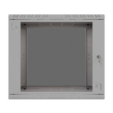 Armoire à Crémaillère 19" 9U, 600mm, Porte Vitrée, Gris