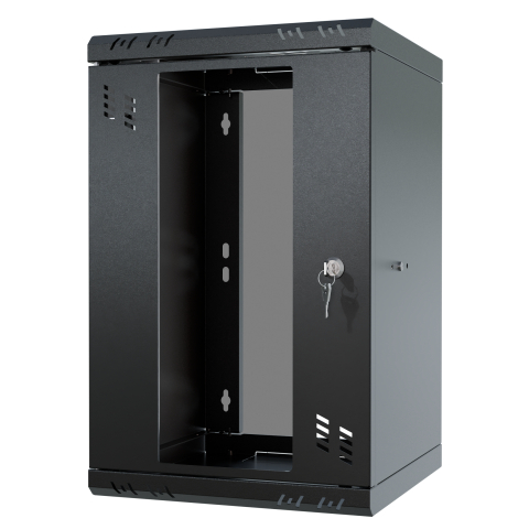 Armoire à Crémaillère 10" 6U, 300mm, Porte Vitrée, Noir
