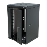 Armoire à Crémaillère 10" 6U, 300mm, Porte Vitrée, Noir