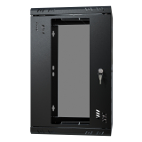 Armoire à Crémaillère 10" 6U, 300mm, Porte Vitrée, Noir