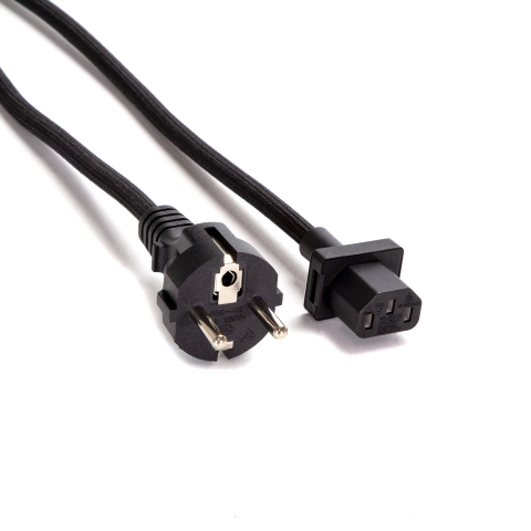 Cordon d'alimentation IEC C13 EU Plug Noir