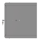 Armoire à Crémaillère 10" 6U, 300mm, Porte Vitrée, Gris