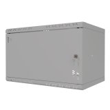 Armoire à Crémaillère 19" 6U, 350mm, Porte métallique, Gris
