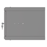 Armoire à Crémaillère 10" 4U, 300mm, Porte Vitrée, Gris