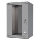 Armoire à Crémaillère 10" 6U, 300mm, Porte Vitrée, Gris