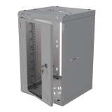 Armoire à Crémaillère 10" 6U, 300mm, Porte Vitrée, Gris