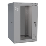 Armoire à Crémaillère 10" 6U, 300mm, Porte Vitrée, Gris