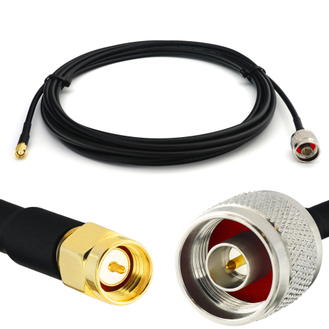 N mâle vers SMA mâle 12m RG58/U câble coaxial