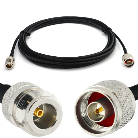 N mâle vers N Femelle 50cm RG58/U câble coaxial