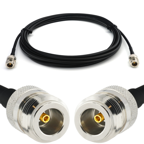 N Femelle vers N Femelle 15m RG58/U câble coaxial