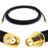RP-SMA mâle vers RP-SMA femelle 1m RG58/U câble coaxial