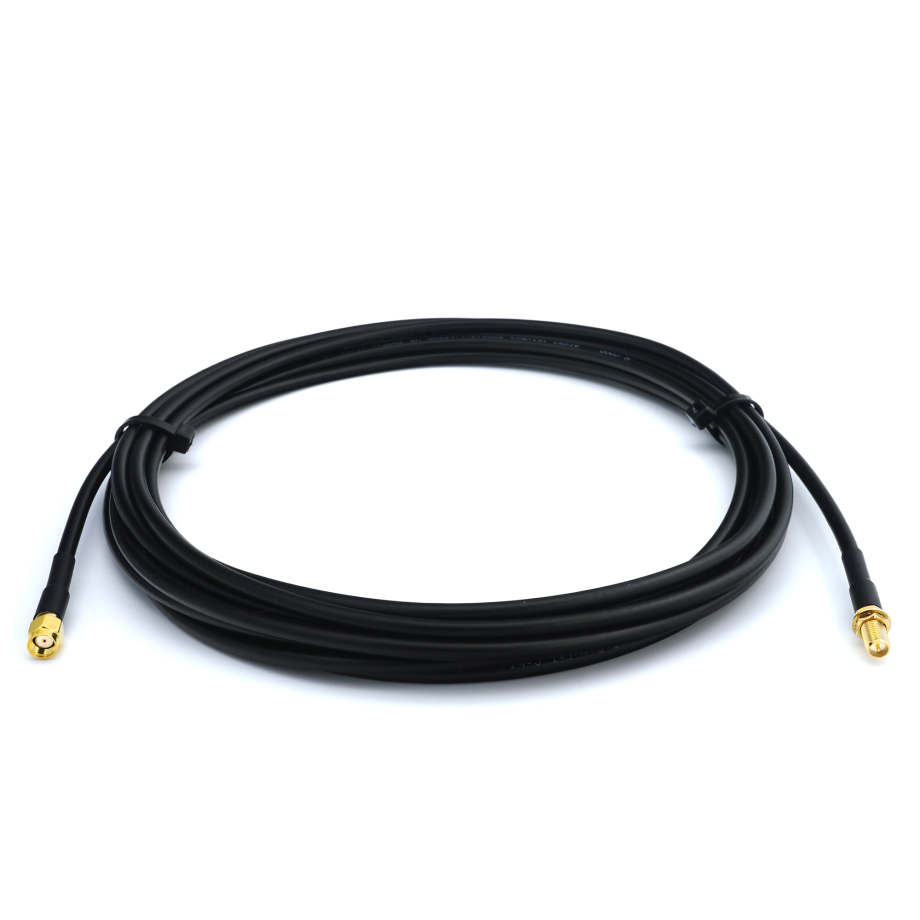 RP-SMA mâle vers RP-SMA femelle 3m RG58/U câble coaxial