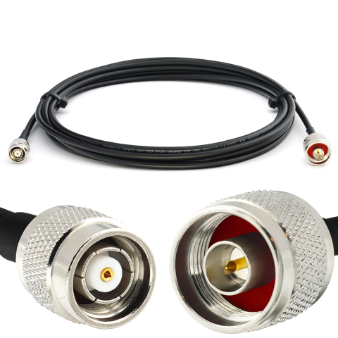 RP-TNC mâle vers N mâle 3m RG58/U câble coaxial