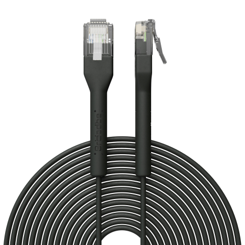 Broadbe câble patch mince 5G noir 8m