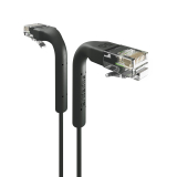 Broadbe câble patch mince 5G noir 0.3m 12 unités