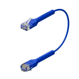 Broadbe câble patch mince 5G bleu 0.1m 12 unités
