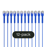 Broadbe câble patch mince 5G bleu 1m 12 unités