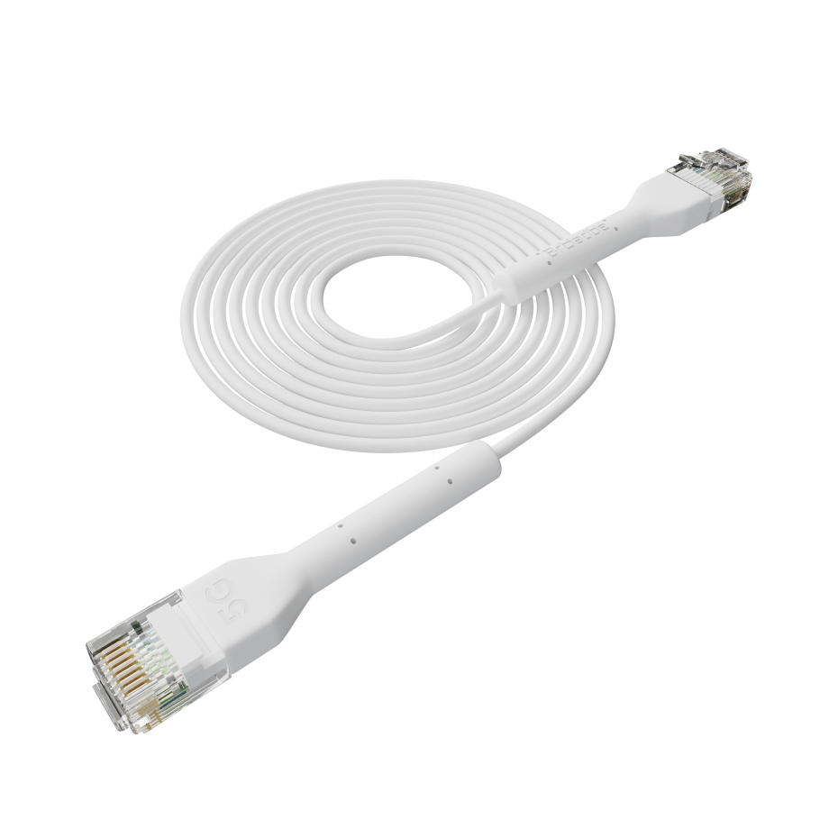 Broadbe câble patch mince 5G blanc 0.3m