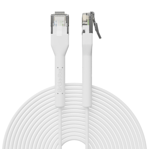 Broadbe câble patch mince 5G blanc 20m