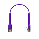 Broadbe câble patch mince 5G violet 0.1m 12 unités