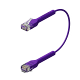 Broadbe câble patch mince 5G violet 0.1m 12 unités