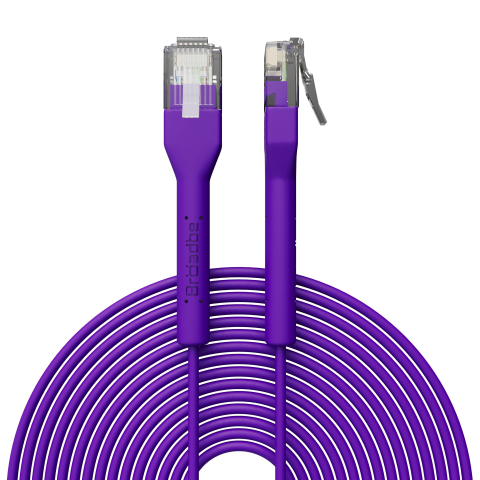 Broadbe câble patch mince 5G violet 5m