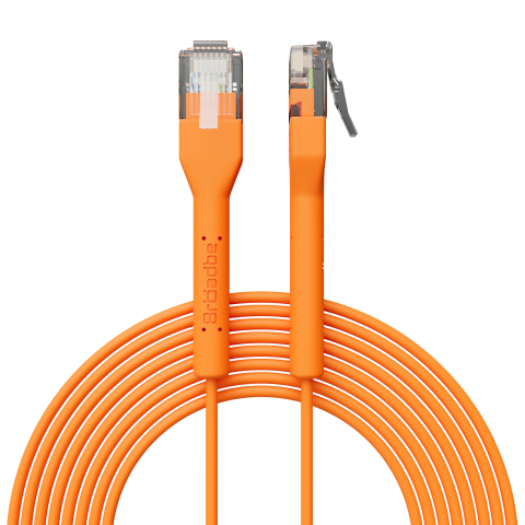 Broadbe câble patch mince 5G orange 0.3m