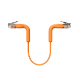 Broadbe câble patch mince 5G orange 0.1m 12 unités