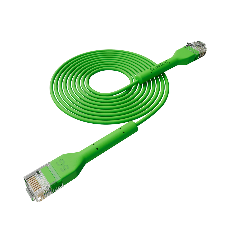 Broadbe câble patch mince 5G vert 3m